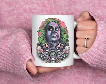 Beetlejuice mug, universal studios mug, disney gifts, disney mug, mugs for gift, birthday gift for her, mugs for men, gifts for Disney lover