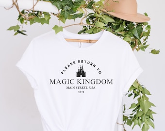 Please Return To, T-shirt, magic kingdom, WDW, Tee, Disney Bounding, Disney T-shirt, DLP, Disney Vacation Shirt, Disney Parks