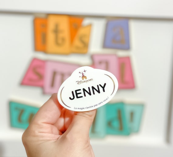 Disneyland Paris Cast Member Badge, Disney Pin, Disney Parks, custom pin, Disney gift, Disney Trip, Disney cast member, Disney Vacation
