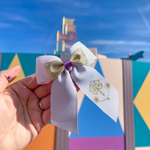 It’s a small world, Disney hair bow, Disney Bound, Hair Bow, WDW, DLP, hair clip, cosplay, Disney parks, Disney rides, theme park,
