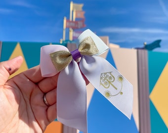 It’s a small world, Disney hair bow, Disney Bound, Hair Bow, WDW, DLP, hair clip, cosplay, Disney parks, Disney rides, theme park,