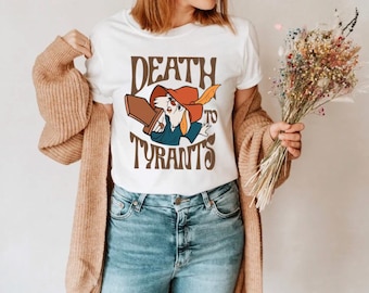 Death To Tyrants, koszulka Disney Robin Hood, pomysł na prezent dla rodziny na wycieczkę do Disneylandu, parki Disneya, koszulka Disney, pasująca koszulka Disney World,