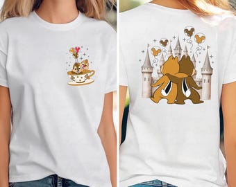 Chip and dale Tshirt, Chip and dale, magic kingdom, Disneyland Paris tee, disney parks, matching disney shirts, disney gifts, disney tshirt