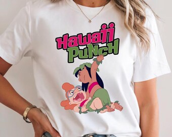 Hawaii Punch Tshirt, Lilo and stitch tshirt, ohana means family, disney vacation tshirt, matching family shirts for Disney World,