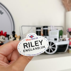 Disney Cruise Line, Cast Member Badge, Disney Pin, Disney Parks, Disney gift, Disney Trip, Disney cast member, cruise pin, personalised, pin