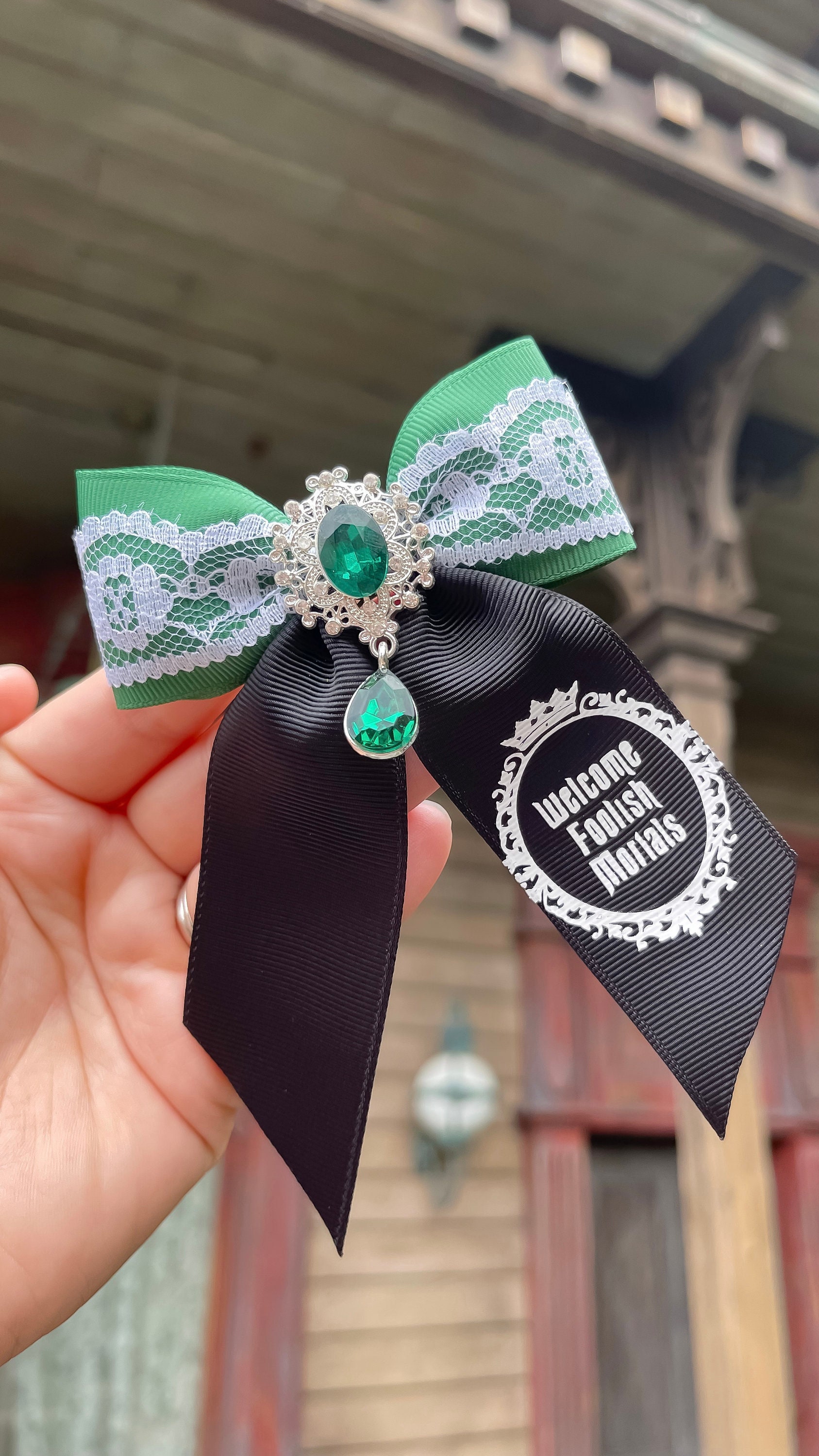 Haunted Mansion, Phantom Manor Hair Bow, DLP, WDW, Disney 