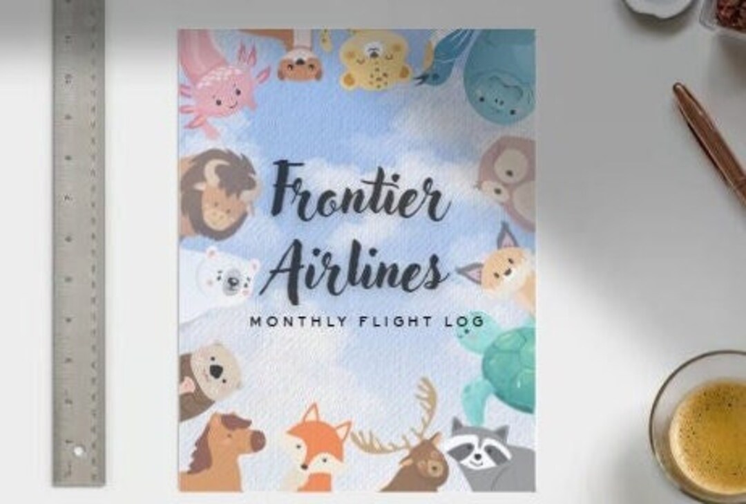 Frontier Airlines Monthly Flight Log - Etsy