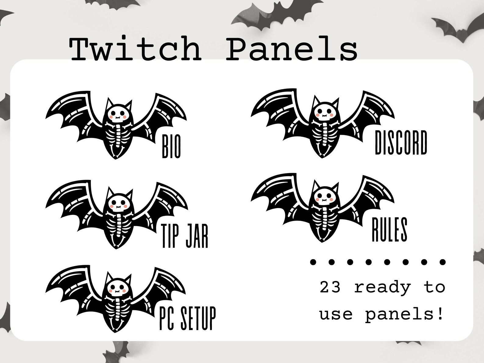 Full Bat Mode Twitch Panels Etsy