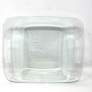 Pyrex Clear Square Baking/Casserole Dish 8 x 8 x 2 Vintage / Antique Baking Dish Pyrex Clear