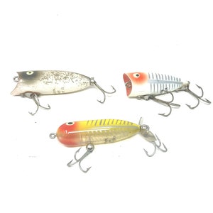 3 Vintage Heddon Fishing Lures: Baby Chubber & Torpedo - Etsy