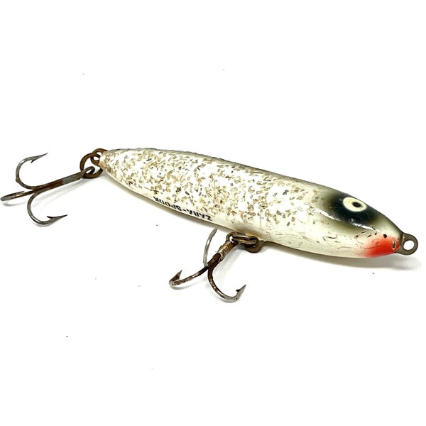 Vintage Heddon Zara Spook Lure Nose Tie / Antique Fishing Lure Heddon Zara Spook Nose Tie