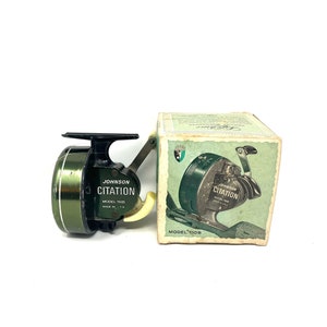 Vintage Johnson Citation 110B Spinning Reel With Original Box / Antique Fishing  Reel Johnson Citation 110B -  India