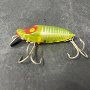 Heddon River Runt Spook Glow Fishing Lure Vintage Antique