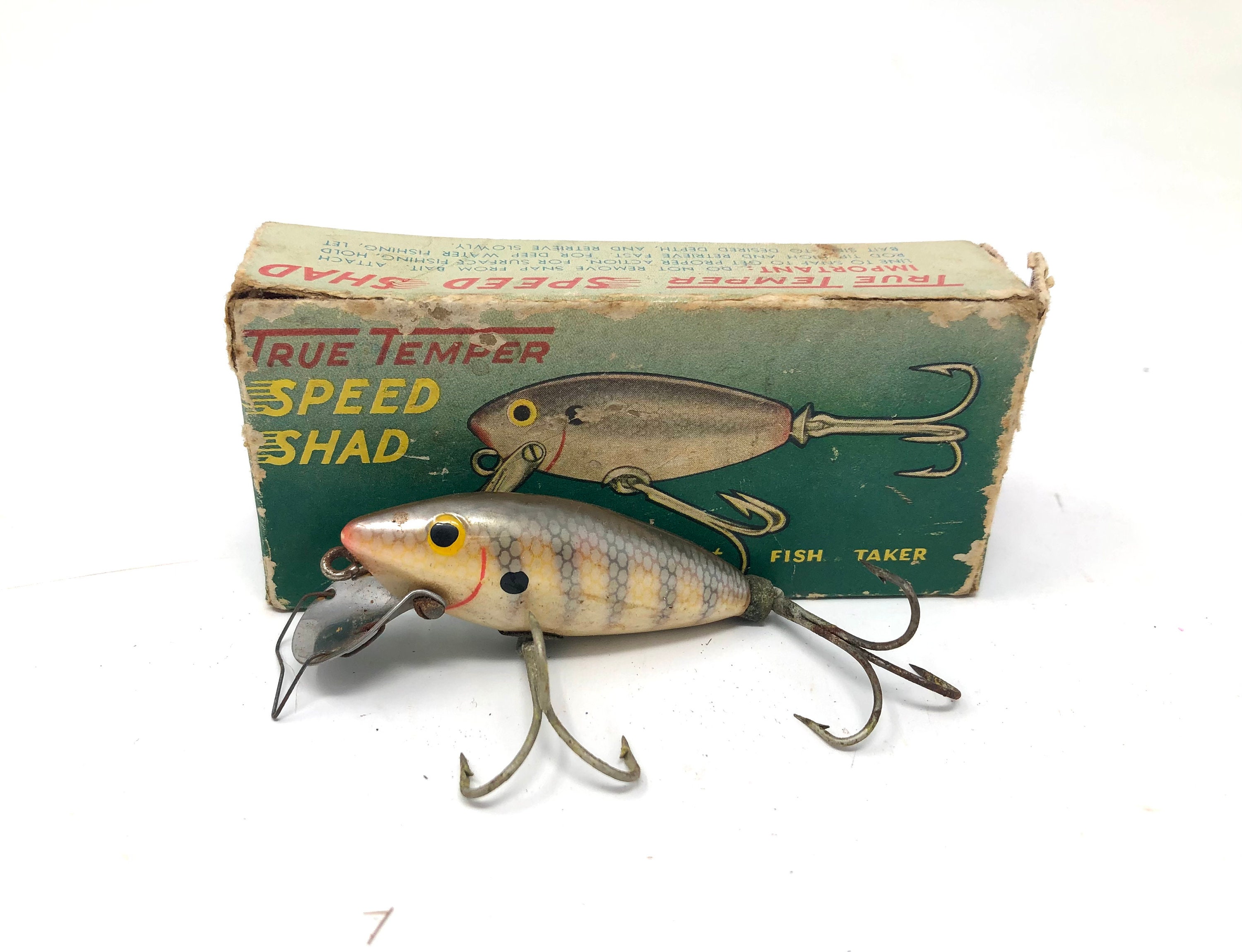Vintage True Temper Speed Shad Lure / Antique Fishing Lure True