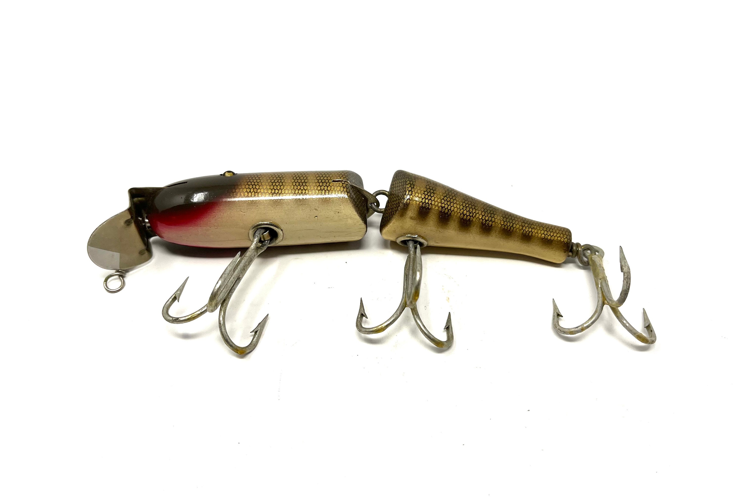 Brown Trout Jointed Wooden Handmade Spasm Fishing Lure 7cm/2.75