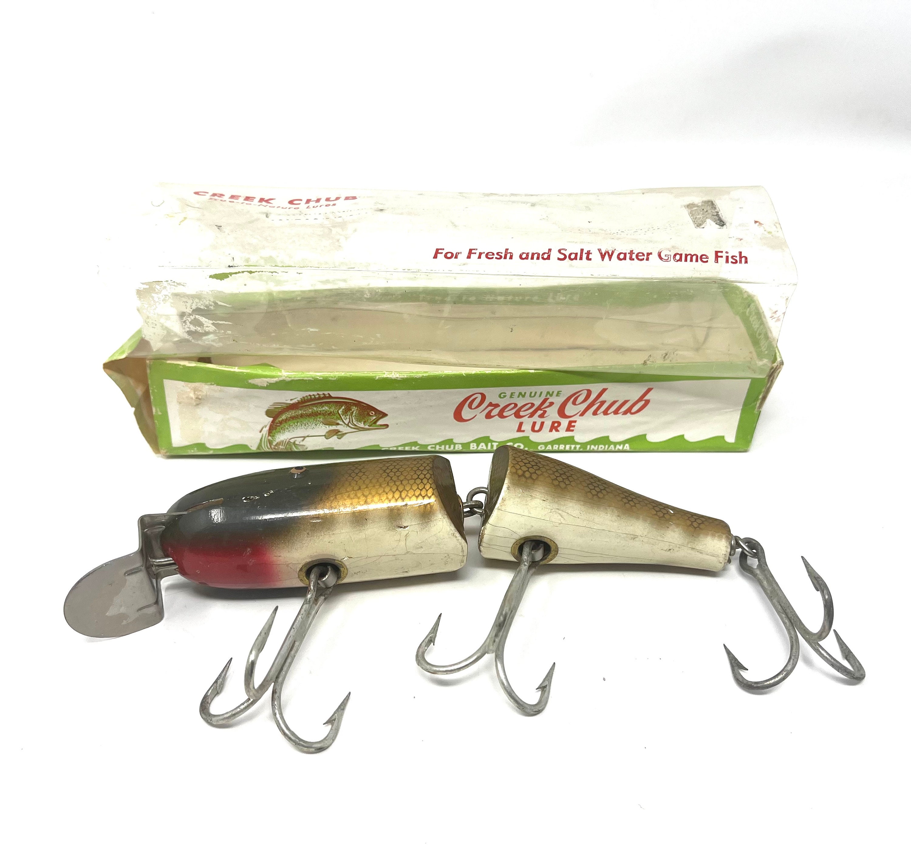 Vintage Creek Chub Jointed Husky Pikie Fishing Lure / Antique