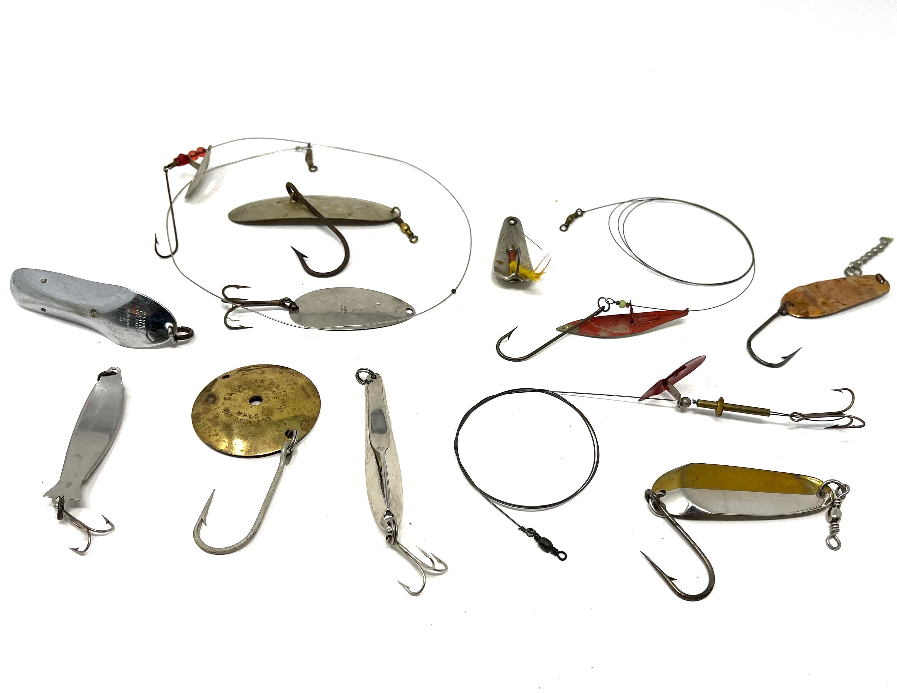 12 Assorted Vintage Spoon and Spinner Lures / Antique Fishing Etsy