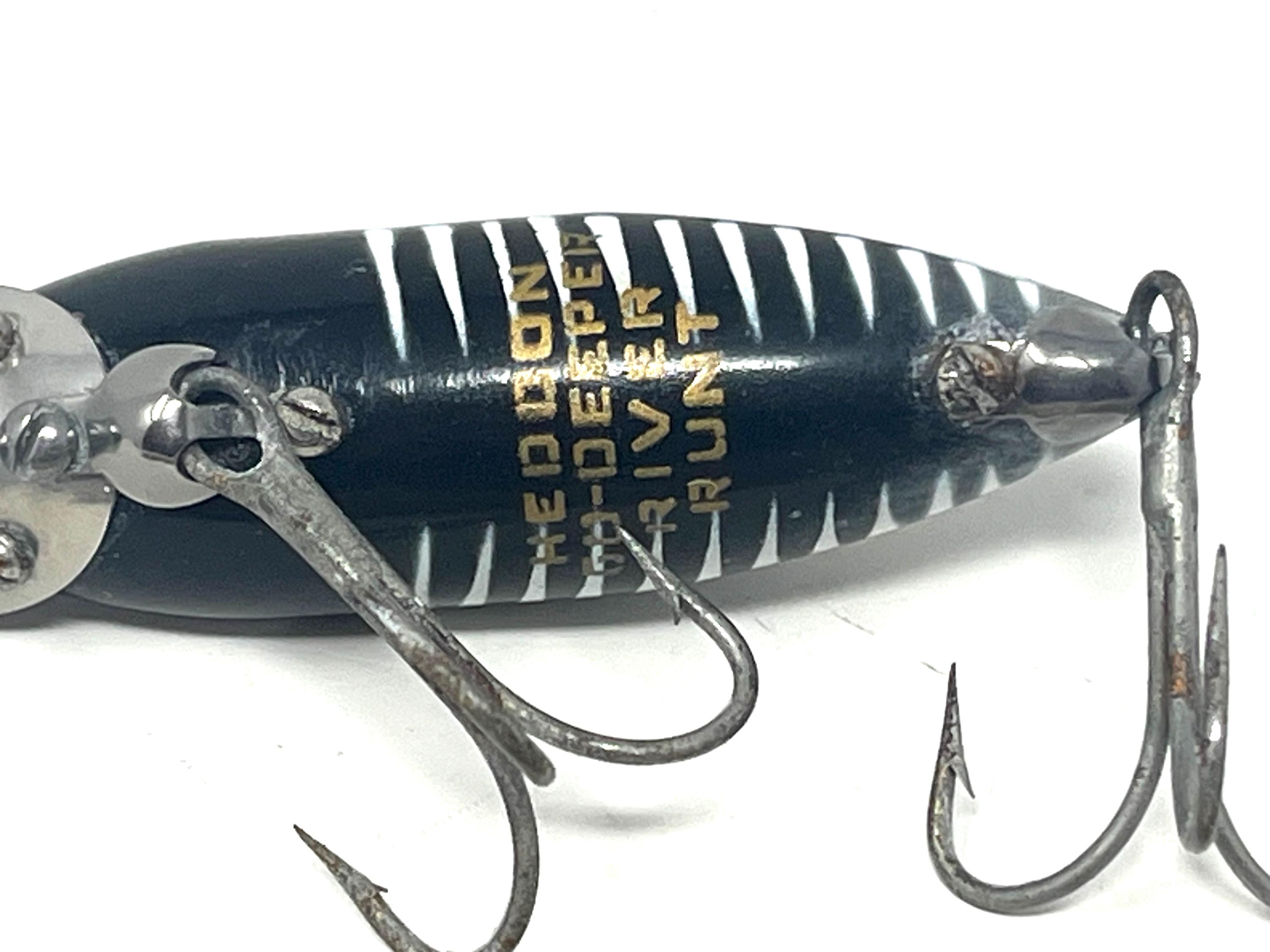 Vintage Heddon Zara Spook Lure: Black Shore Antique Fishing Lure