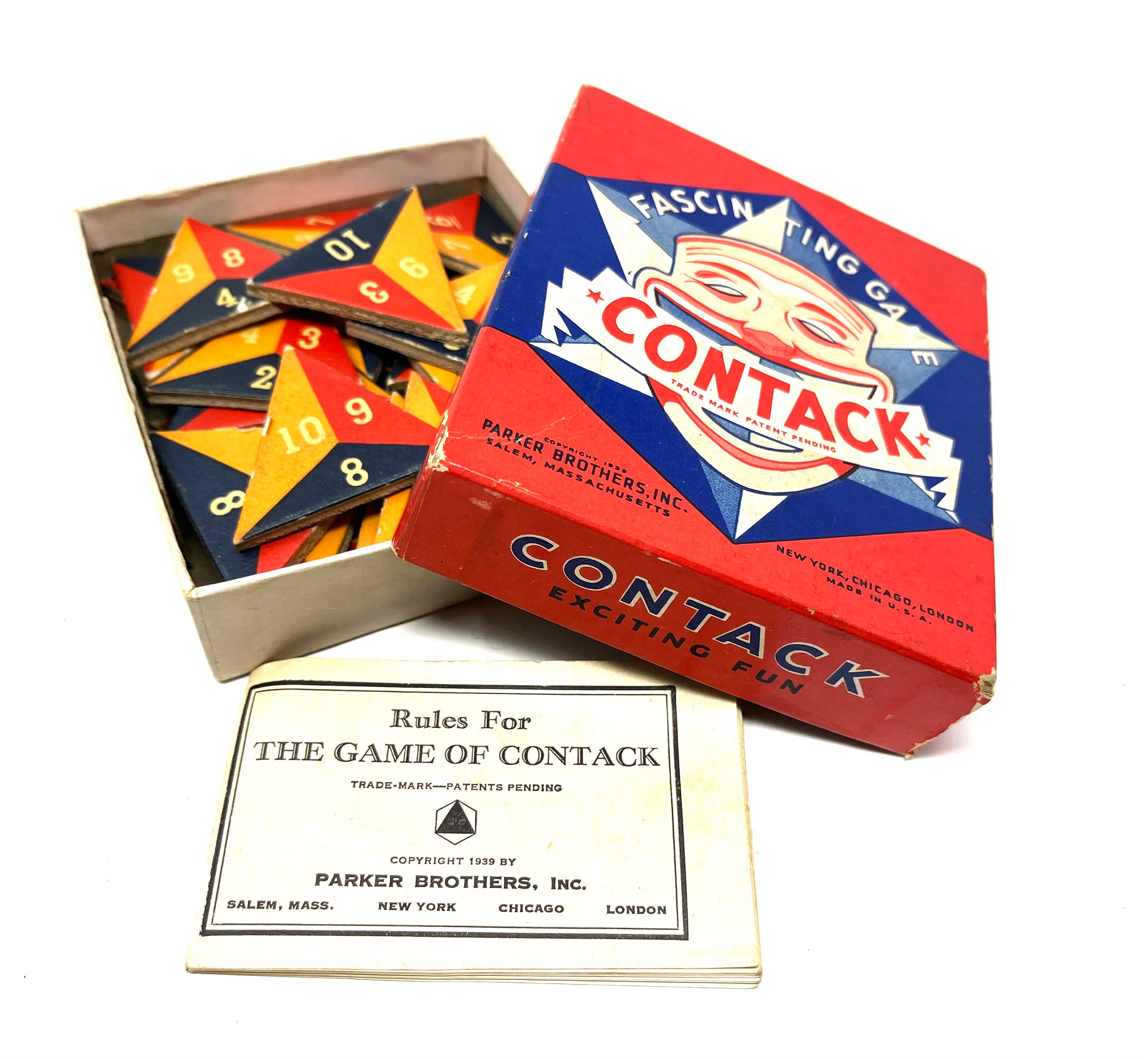 Vintage Contack Game: Parker Bros Inc, Complete With Rule Book - Etsy