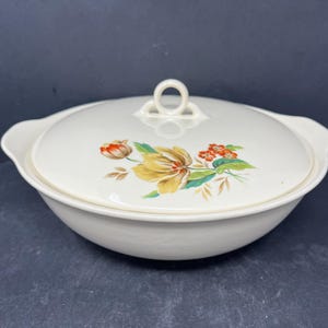 Steubenville Horizon Vegetable Bowl with Lid Vintage / Antique Vegetable Bowl Dish Steubenville Horizon
