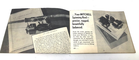 3 Vintage Spinning Reel Instruction Service Manuals / 2 Antique