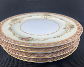 4 Noritake N77 Salad Plate Occupied Japan Vintage / Antique Salad Plate Noritake N77