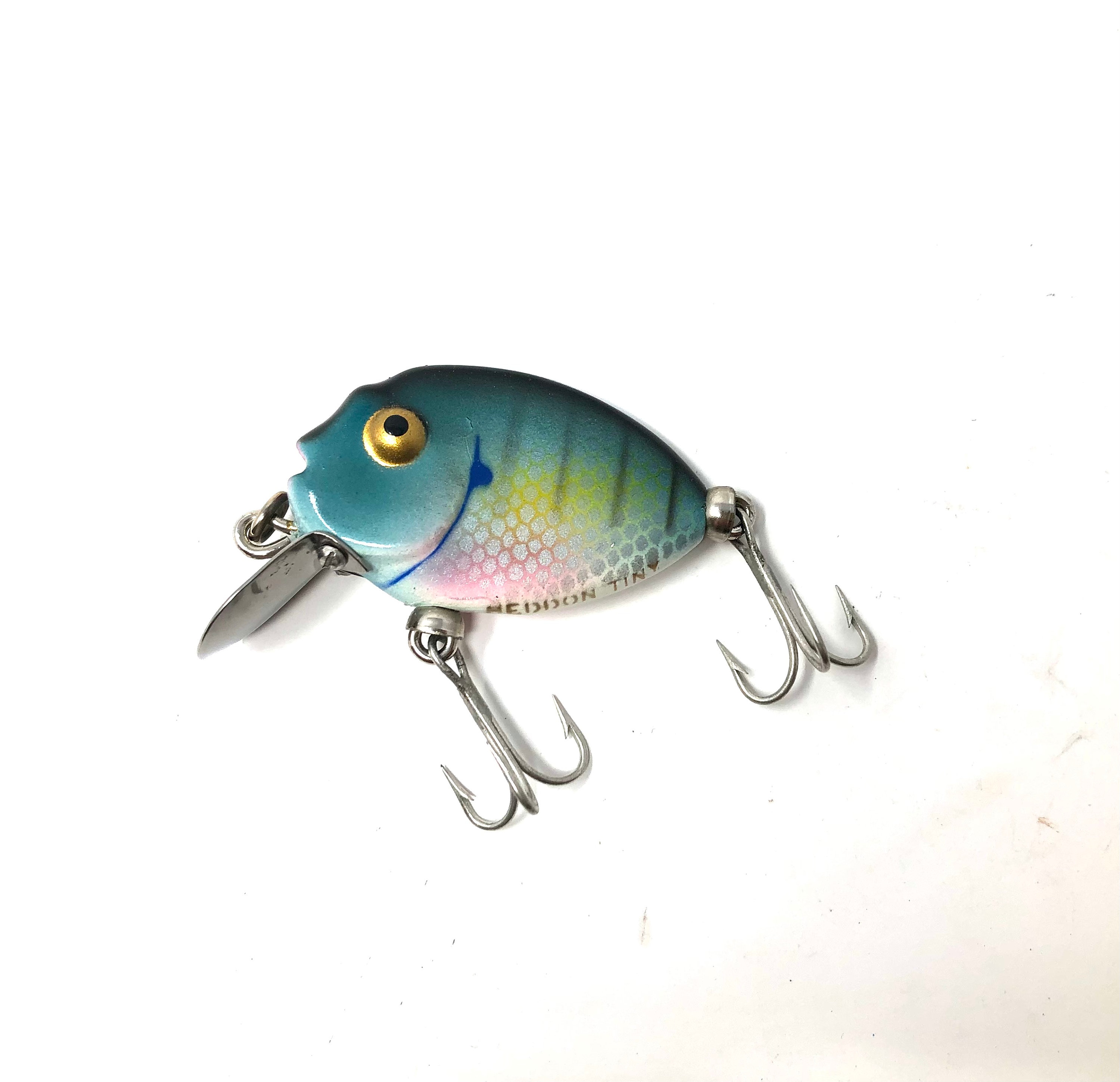 ルアー・フライ 1190.HEDDON TINY PUNKINSEED Vintage Heddon Tiny Punkinseed Blue Gill Fishing Lure / Antique