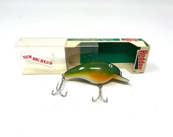 Vintage Heddon Fishing Tackle Box Vest Pocket Catalog Rods Lures