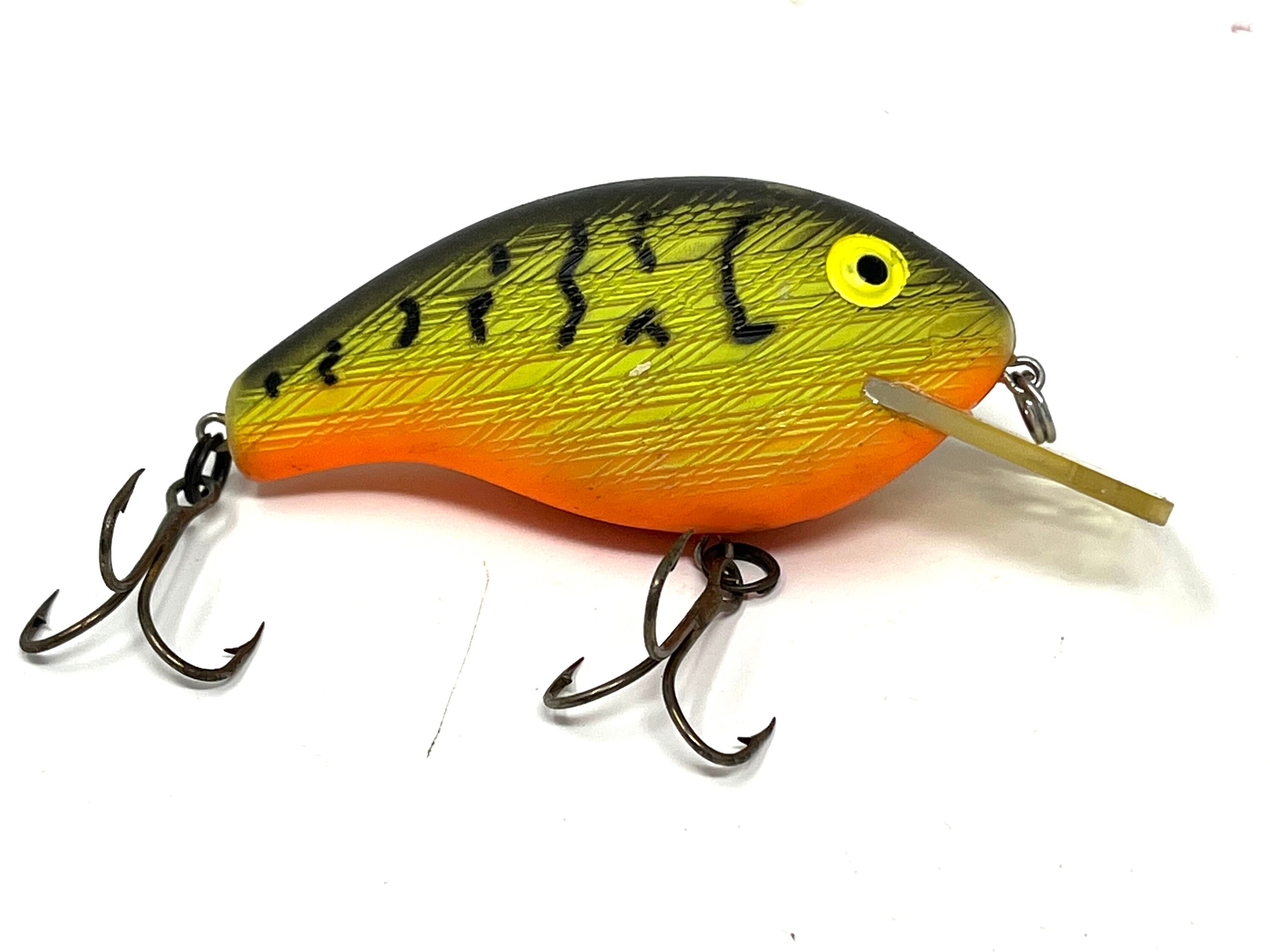 Lot De 4 Leurres Vintage Poe's - Bois, Crankbait Plongée Profonde, Pêche Eau Douce