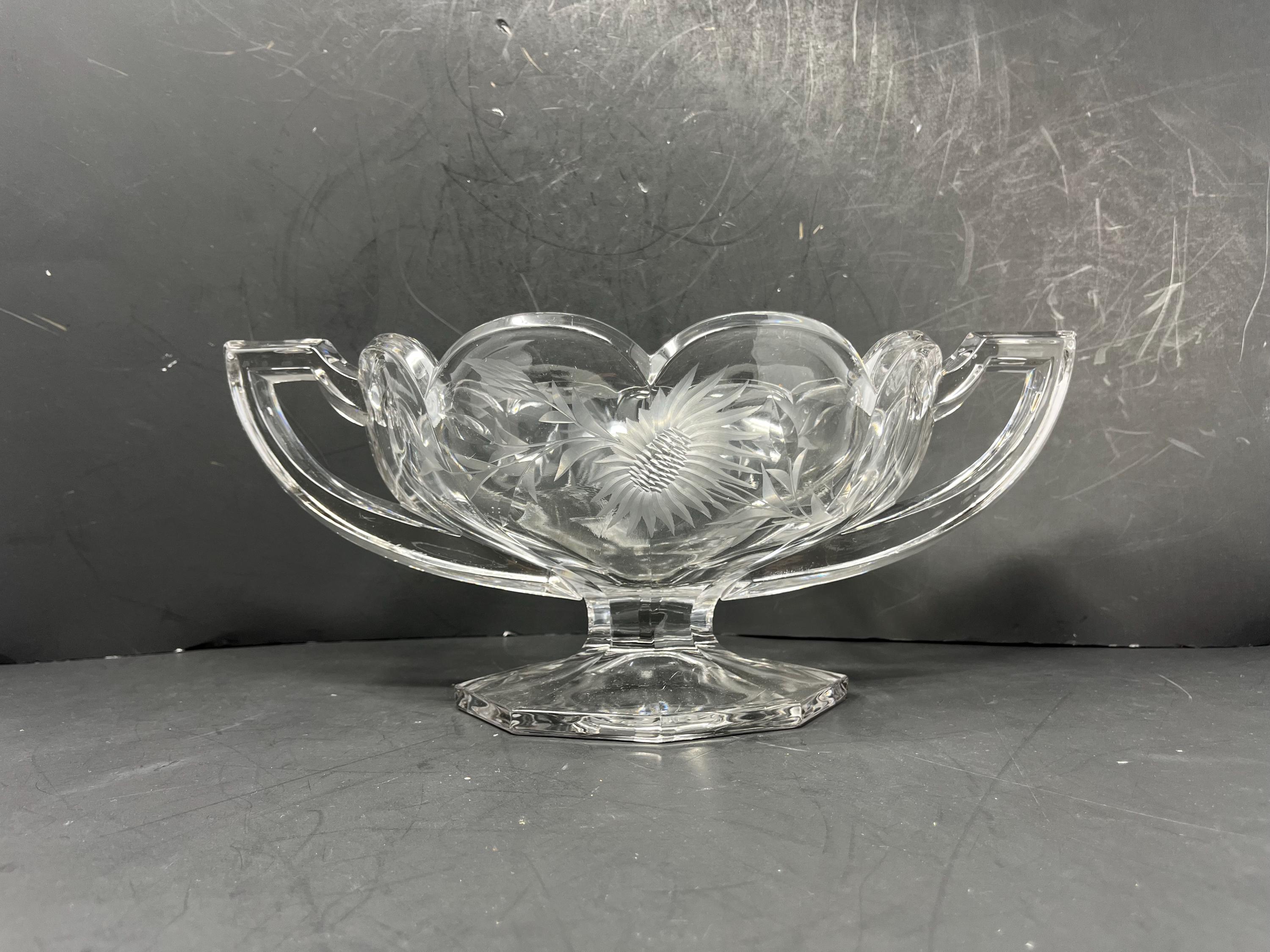 Antique Jefferson Glass Bowl - Etsy
