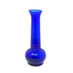 Cobalt Blue Bud Vase Vintage / Antique Cobalt Blue Bud Vase