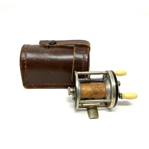 Vintage Johnson Citation 110B Spinning Reel with Original Box and Papers /  Antique Fishing Reel Johnson Citation 110B