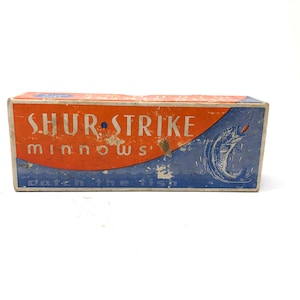 Vintage L & S Mirr0lure Lure 00M21 Fishing Lure Box Good Condition