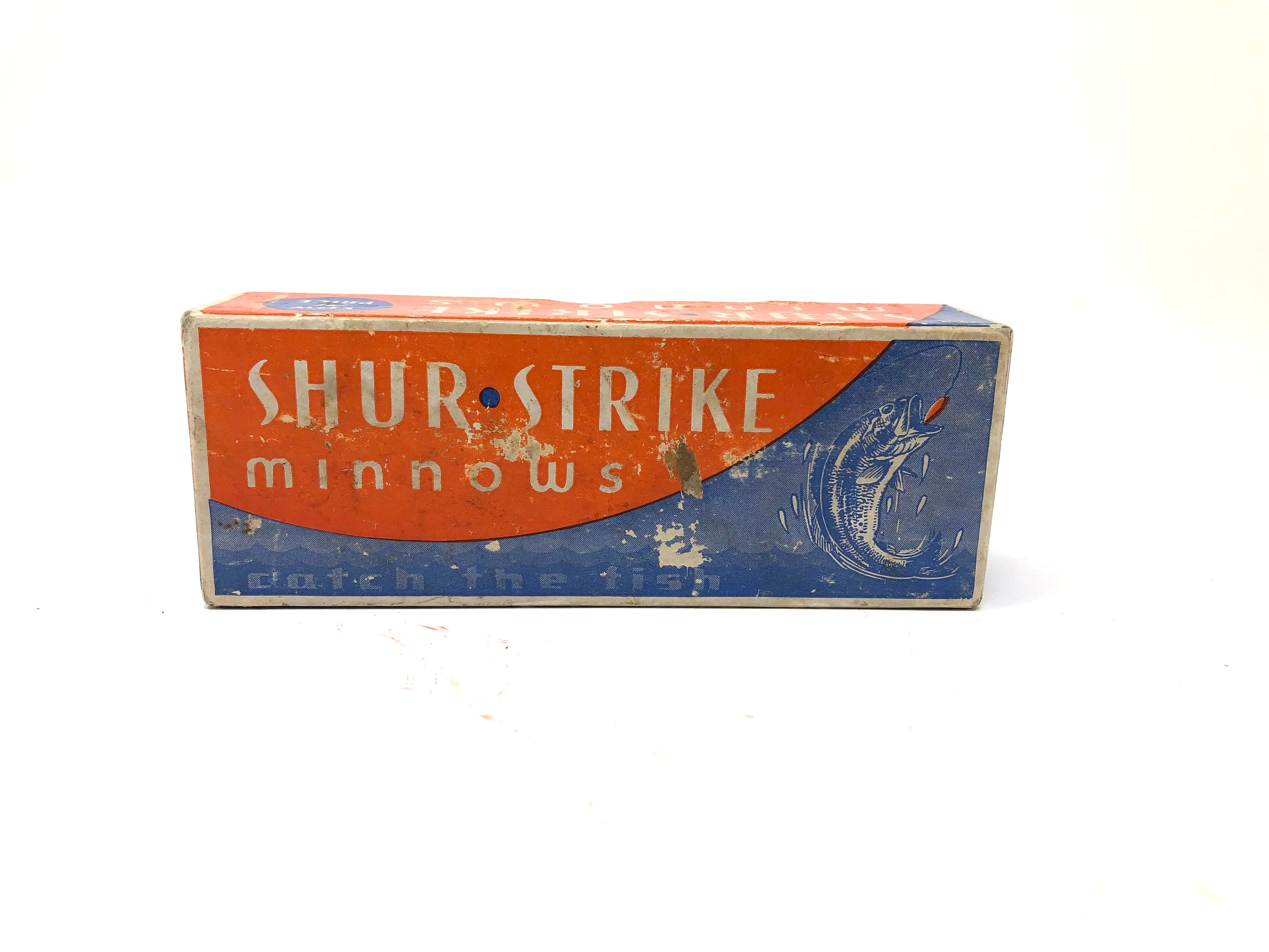 Vintage Shur-strike Minnows Fishing Lure Box Only for 1941 Scarce