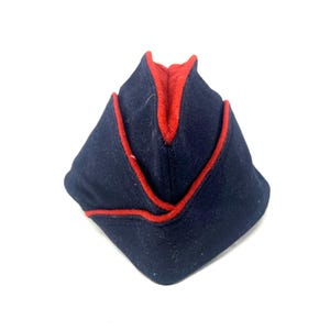 French Army Artillery Corps Side Cap 61 Vintage / Antique Army Artillery Corps Side Cap Hat