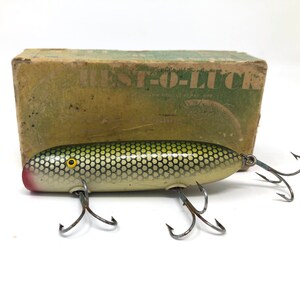 Vintage South Bend Best-o-luck Bass O Reno Lure With Box / Antique Fishing  Lure With Box South Bend Best O Luck Bass O Reno 