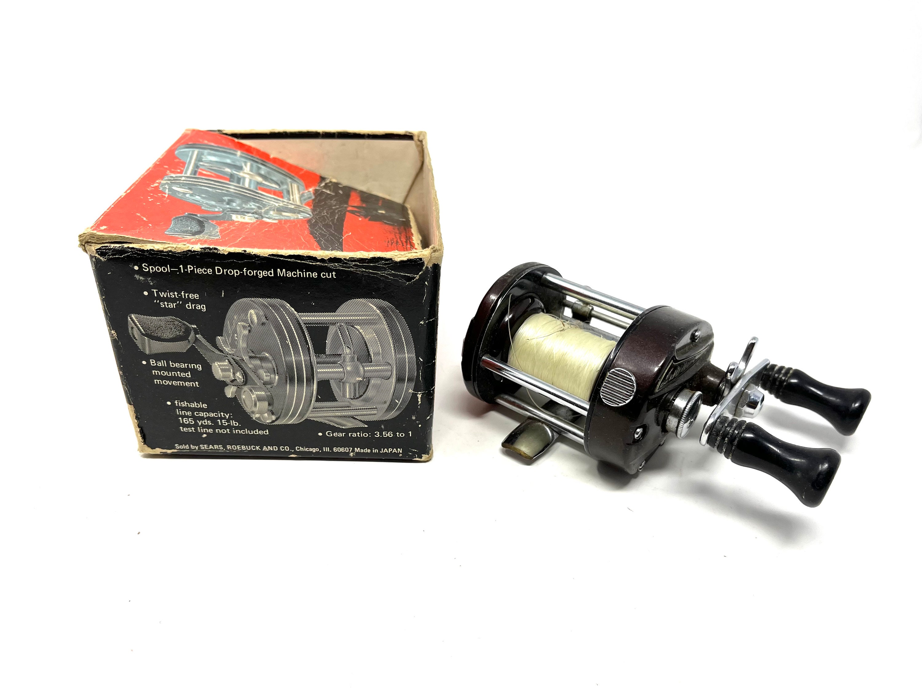 Vintage Sears Ted Williams 540 Bait Casting Reel With Box