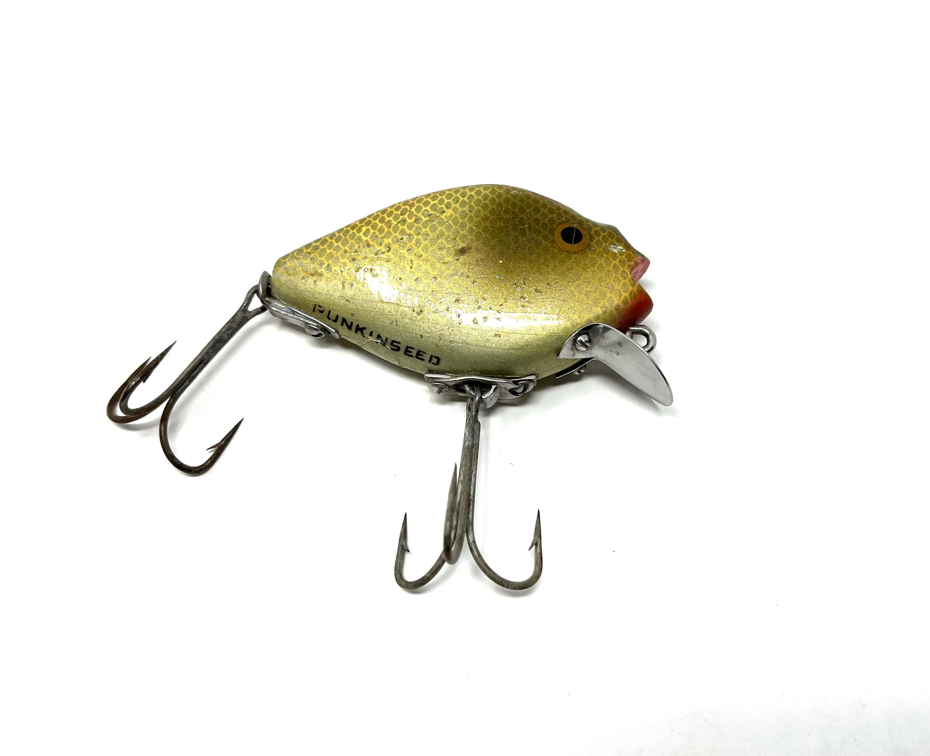 Vintage Heddon 740 Punkin Seed Lure in Shad / Antique Fishing Lure