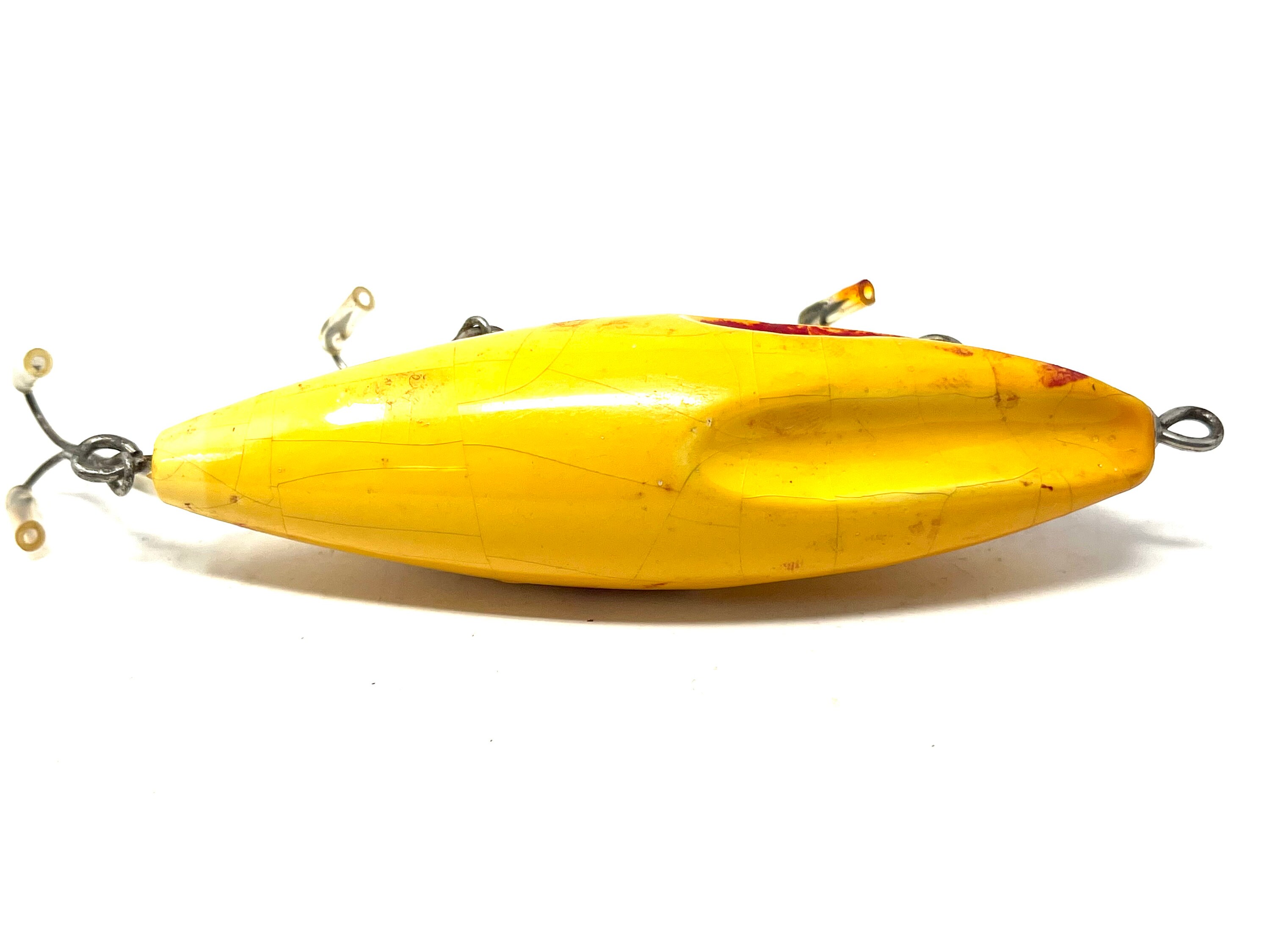 Ancien Leurre De Pêche Bomber En Bois - Crankbait Vintage, Freshwater