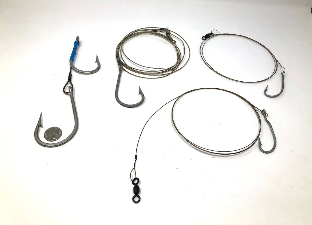 4 Shark Fishing Rigs / Shark Castable Fish Rigs / 4 Shark Rigs With