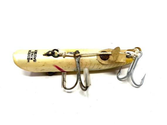 Heddon King Basser Fishing Lure With Glass Teddy Bear Eyes Heddon King Basser Fishing Lure With Glass Teddy Bear Eyes