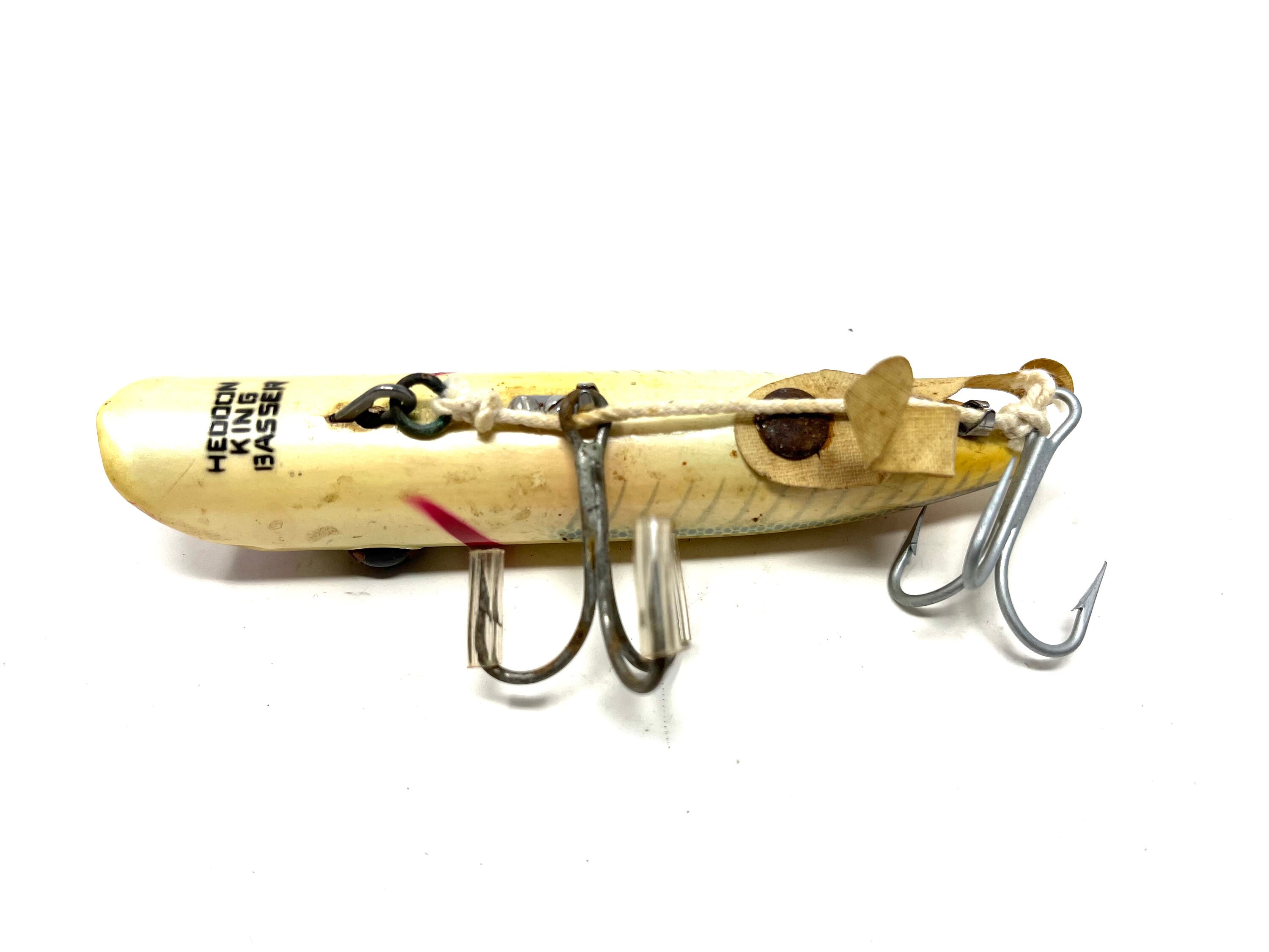 Heddon King Basser Fishing Lure With Glass Teddy Bear Eyes Heddon King Basser Fishing Lure With Glass Teddy Bear Eyes