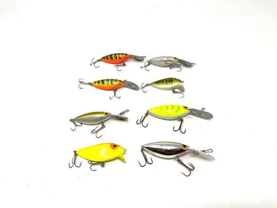 8 Vintage Pre Rapala Storm Thin Fin Lure / Rapala Sinker Fishing