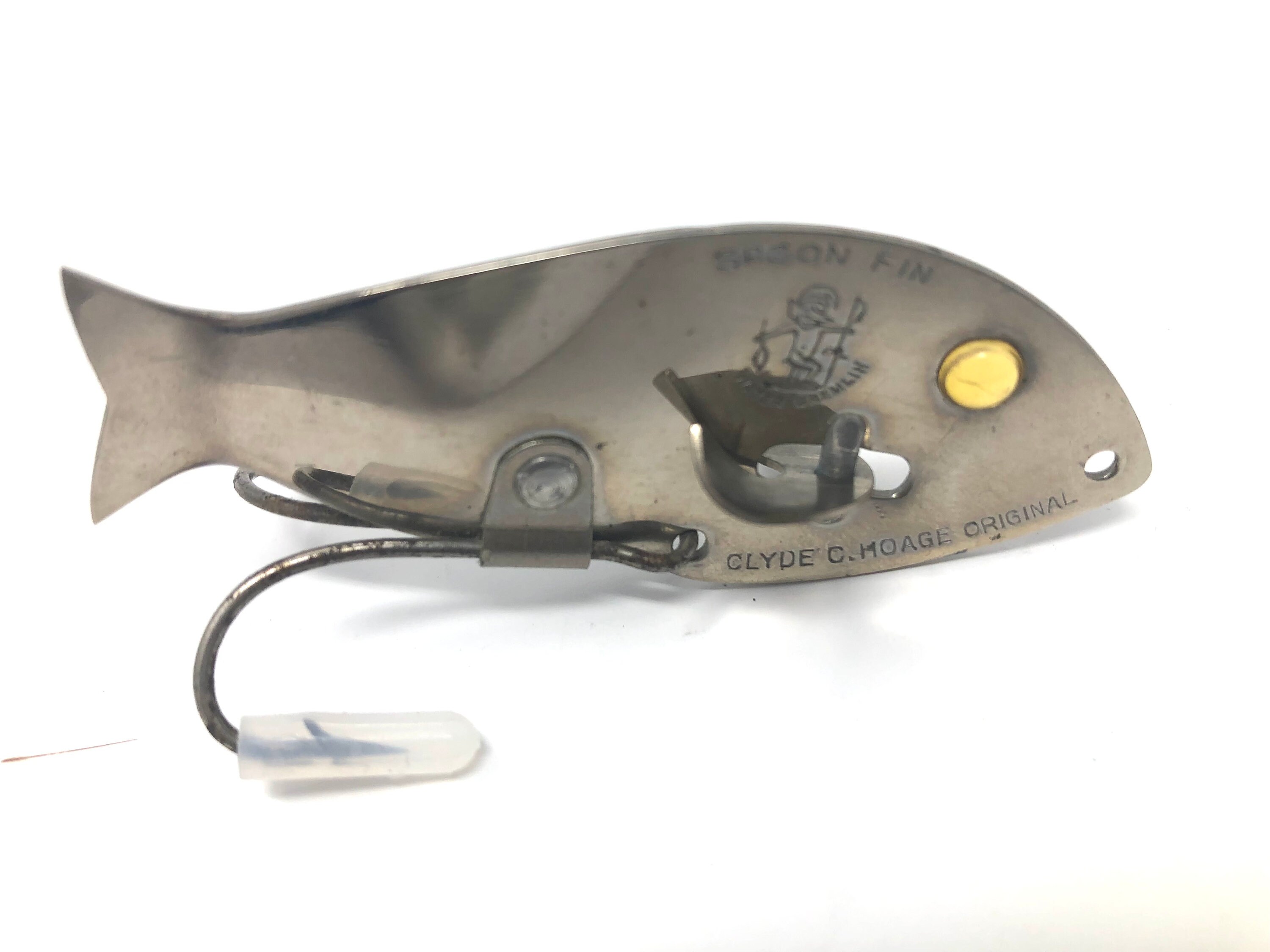 Leurre de pêche vintage Gremlin d'eau Clyde Hoage Spoon Fin - Canada