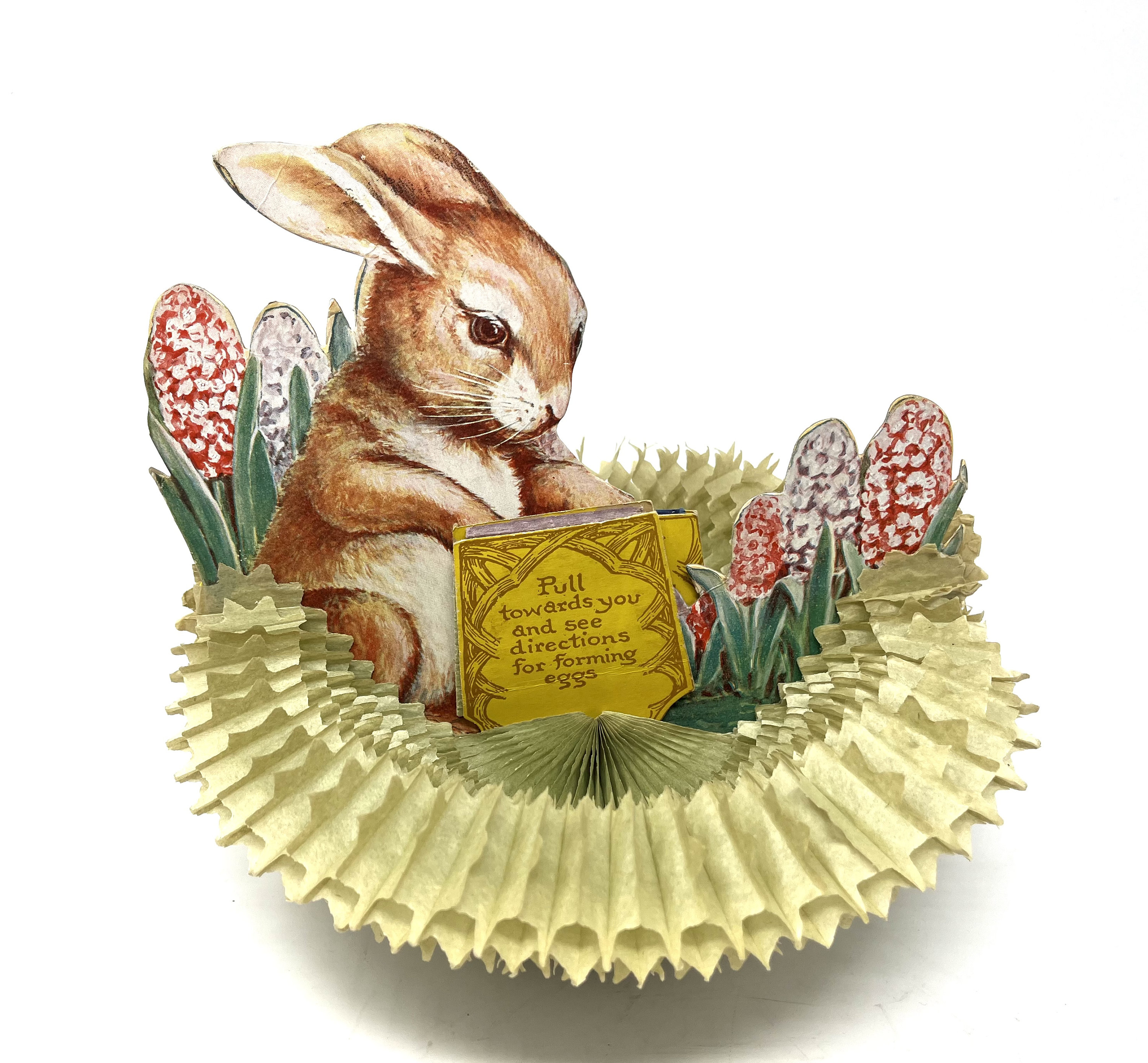 Vintage Die Cut and Crepe Paper Bunny Rabbit S.S. Kresge Co / Etsy