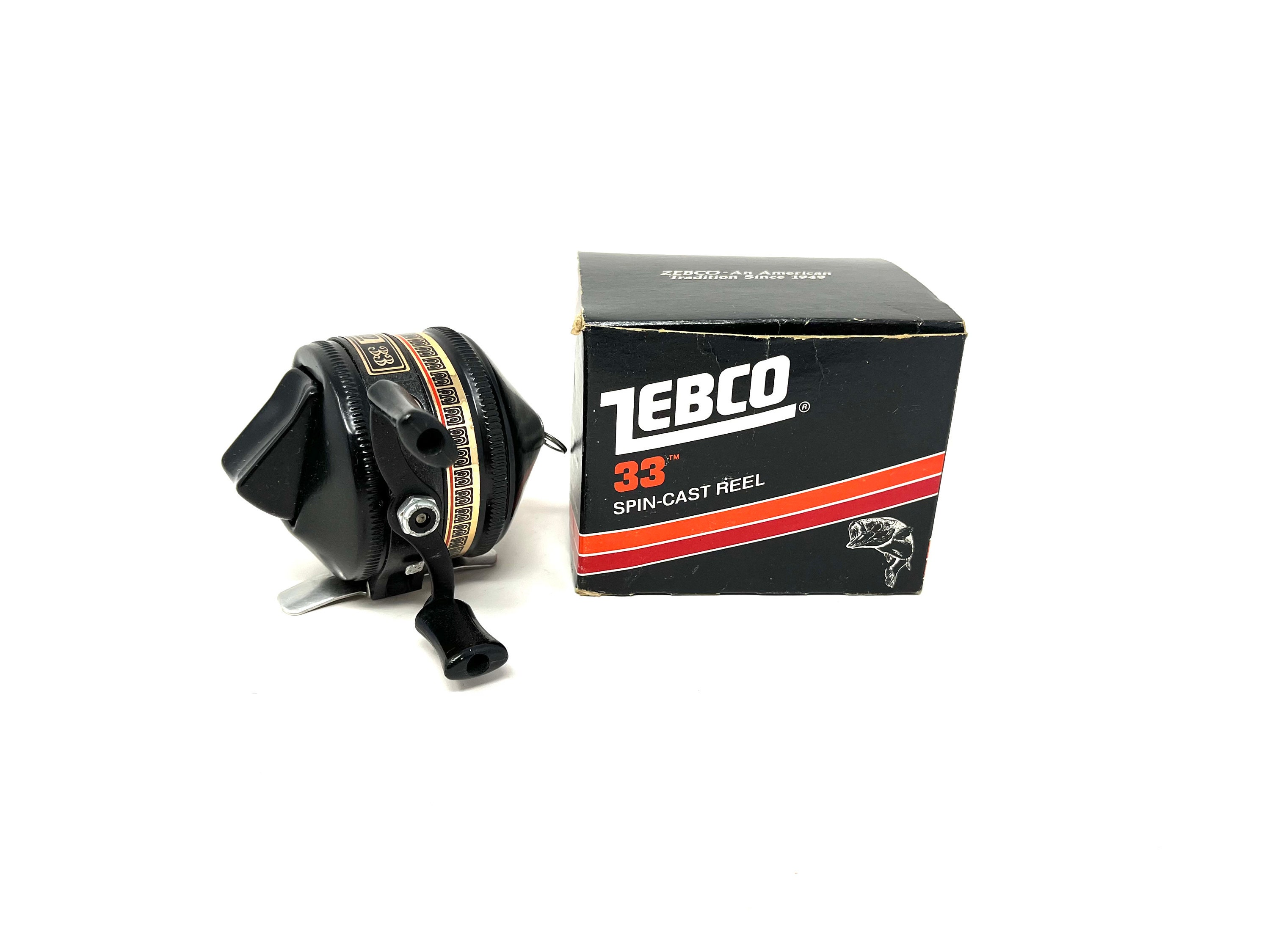 Vintage Zebco 33 Spincast Fishing Reel in Original Box / Antique Fishing Reel  Zebco 33 Spincast 