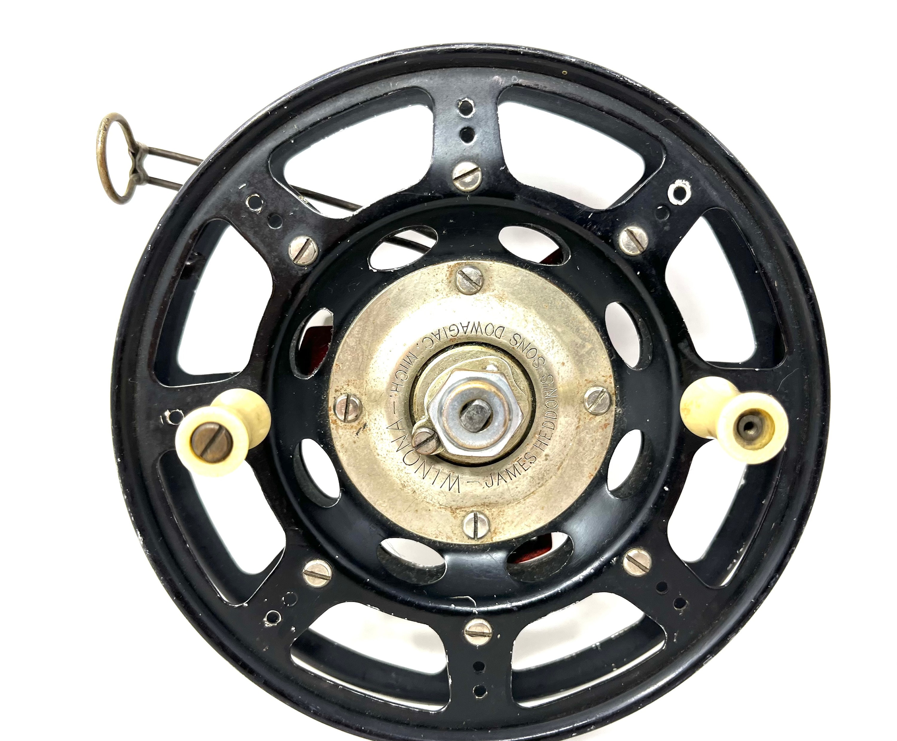 Heddon Winona No 108 Fishing Reel With Line Guide Vintage