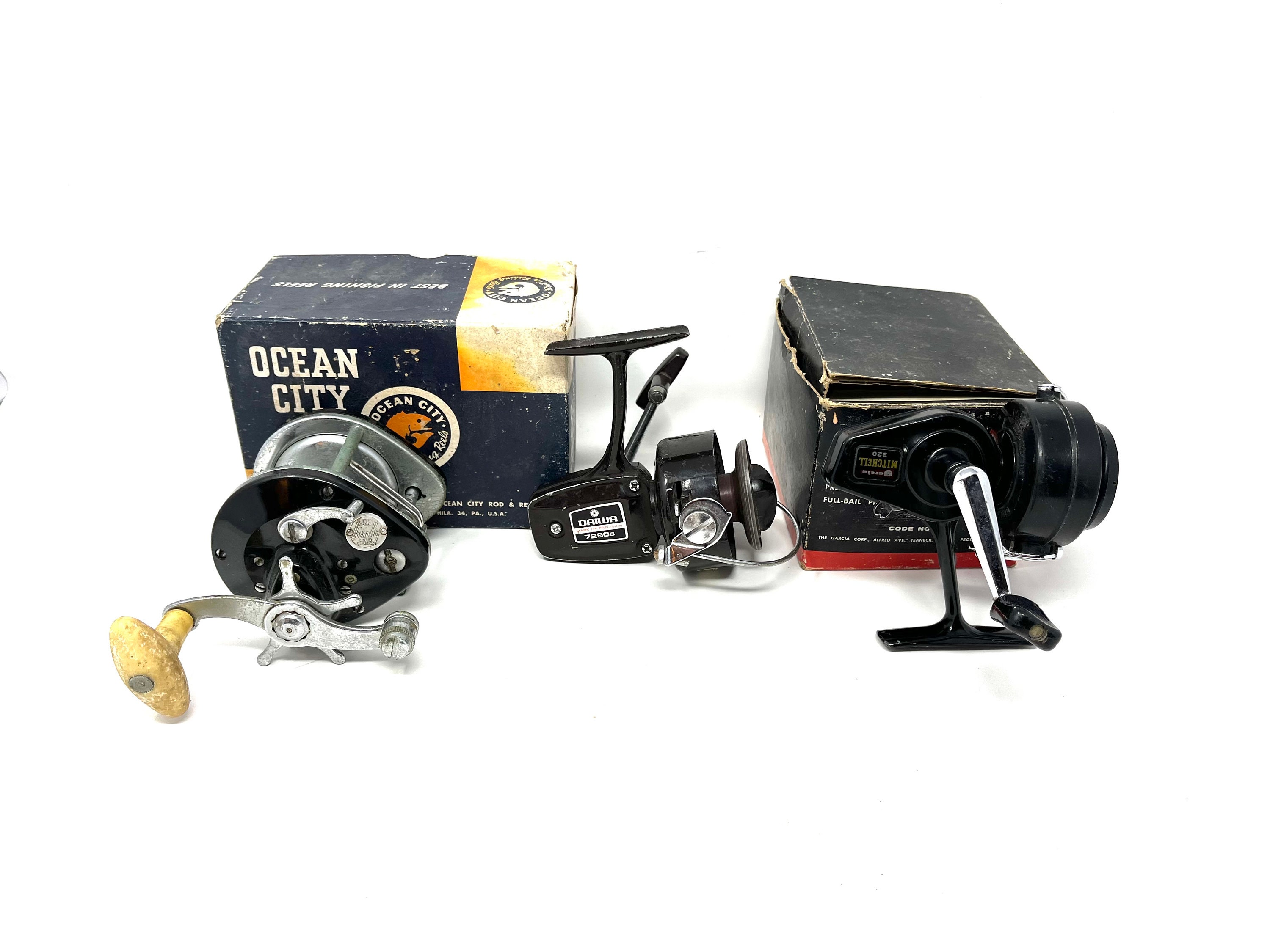 3 Vintage Fishing Reels for Parts / Antique Reel Daiwa 7290C / Vintage  Fishing Reel Mitchell 320 / Antique Fishing Reel Ocean City 922 