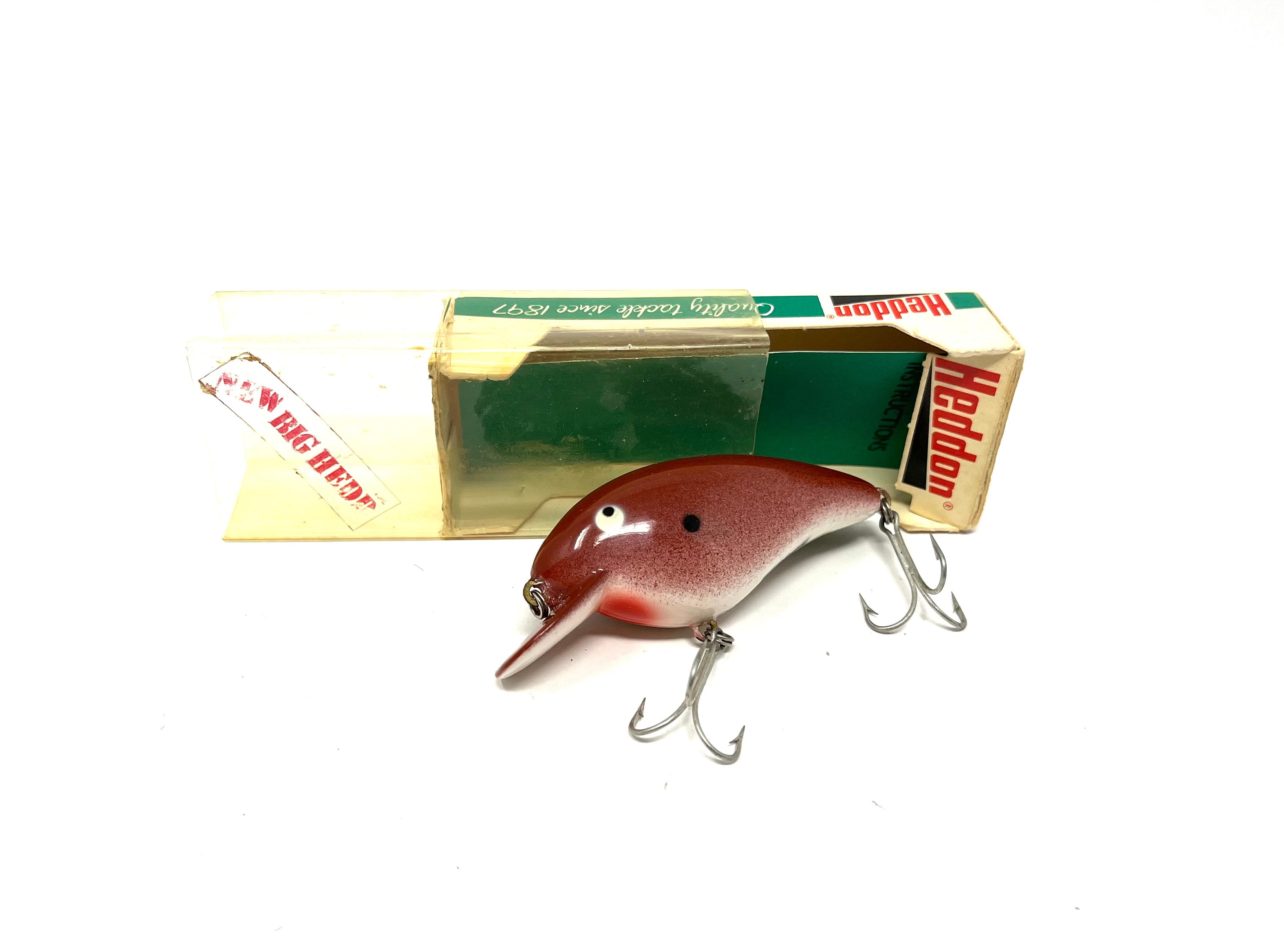 Vintage Heddon Big Hedd 9330 BWR Fishing Lure With Box - Etsy