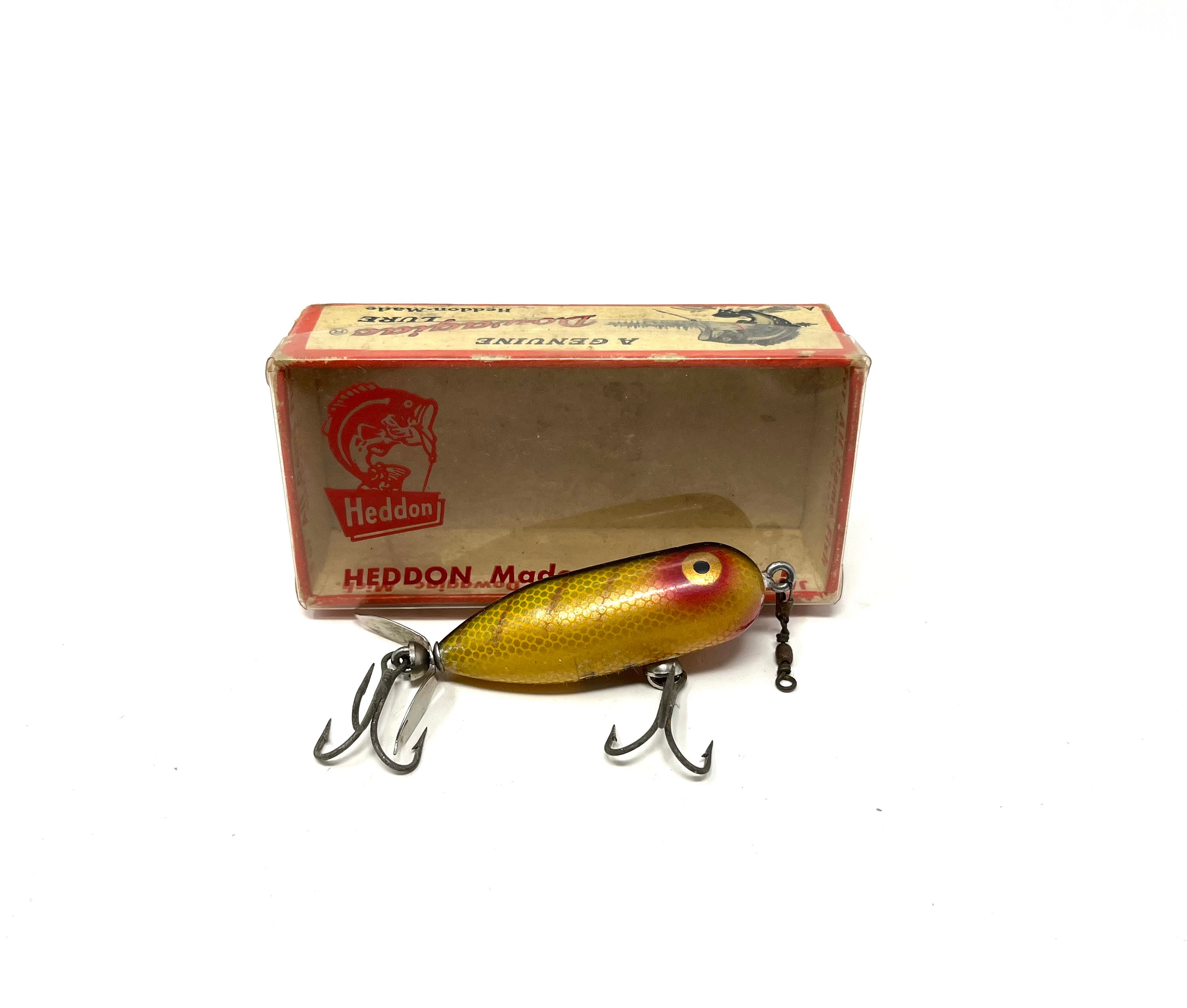 Vintage Heddon Tiny Torpedo 360 XRY Fishing Lure With Correct Box